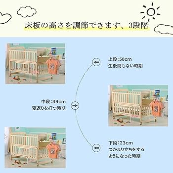 【美品】ZOOBLY 木製ベビーベッド Amazon.co.jp: [ZOOBLY] ベビーベッド木製 新生児 7点セット付き